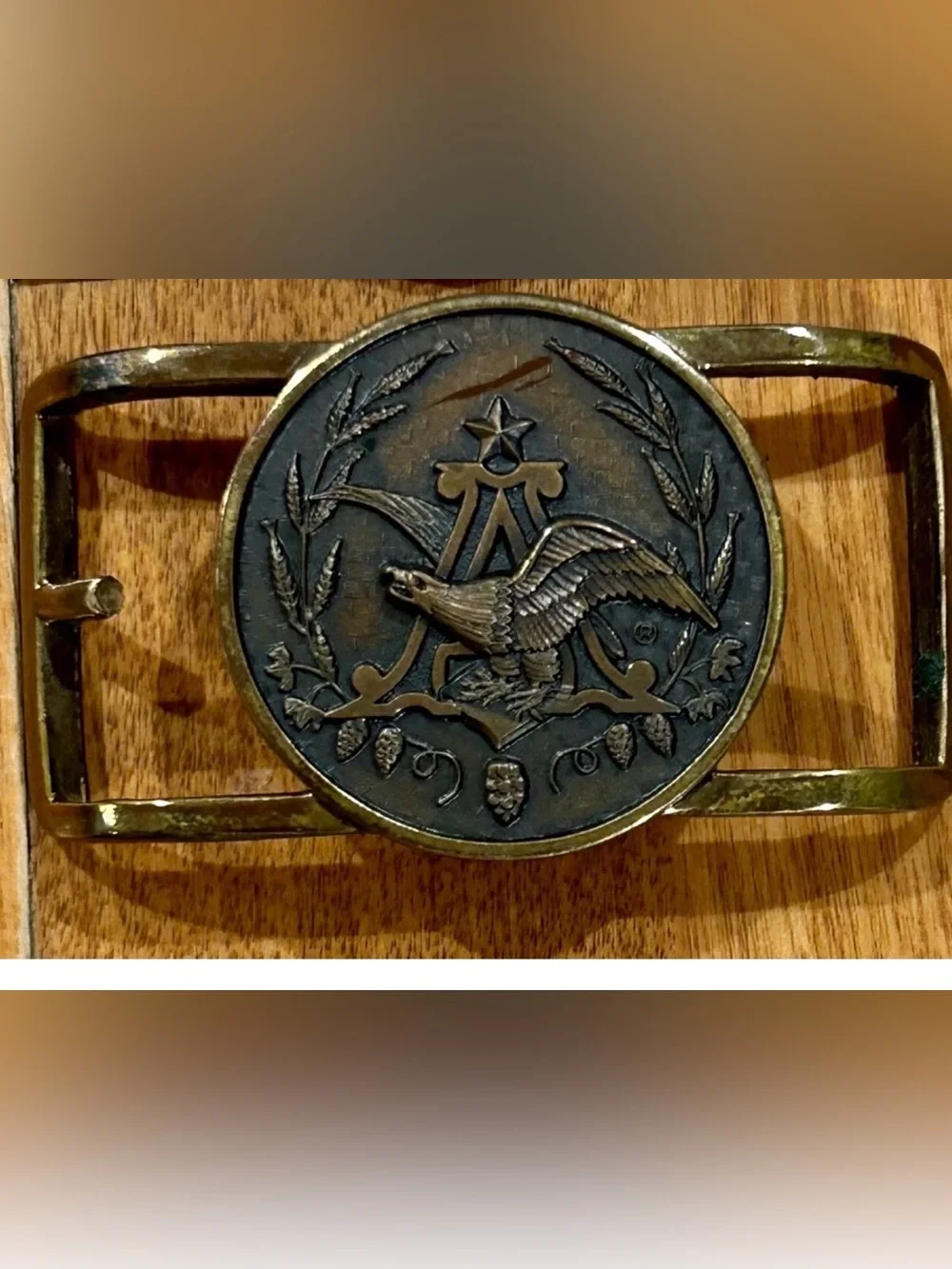 Rare Vintage American eagle Men's Brass Eagle belt buckle + A GIFT 🎁